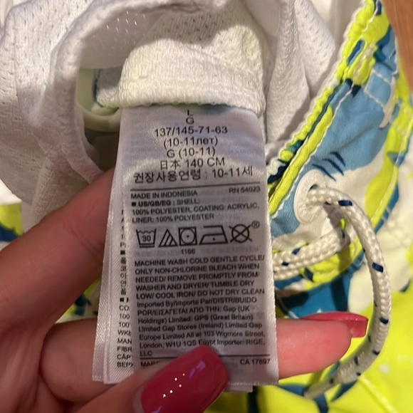 Gap Surf Boy’s Swim Trunks Size L - Picture 5 of 6